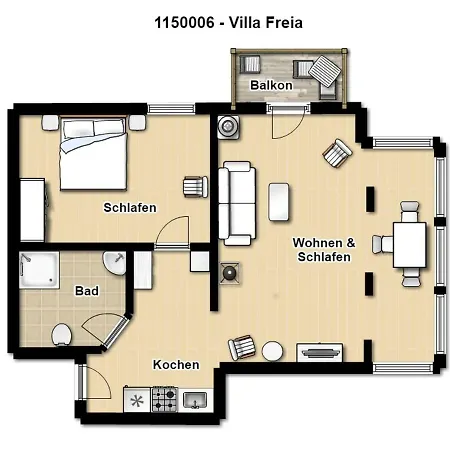 Freia App. Strandlilie Apartman *